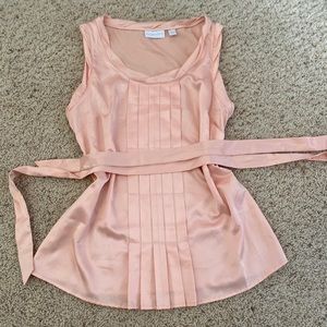 NY&Co soft pink silky blouse